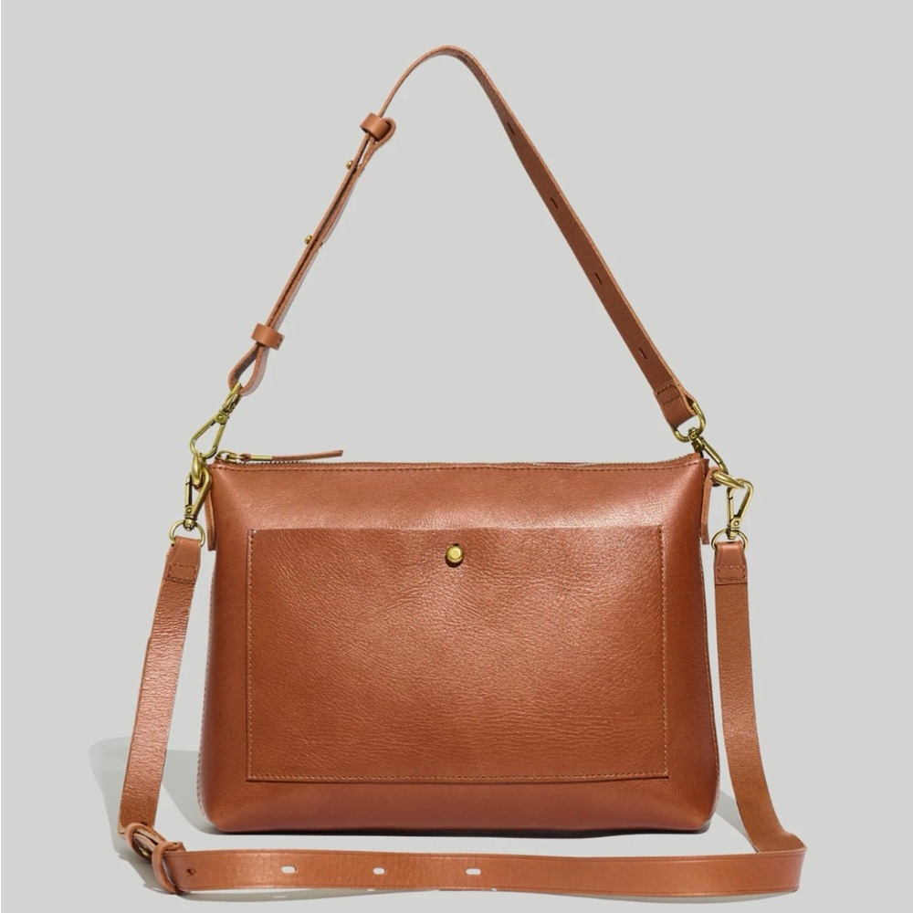 Madewell shoulder transport bag in English Saddle